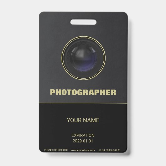 Camera Lens Badge (Voorkant)