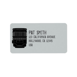 Camera Lens Fotograaf Aangepaste Adresetiketten Etiket