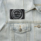 Camera Lens fotograaf Design Name Tag (In situ)