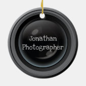 Camera Lens fotografie Design Ornament (Achterkant)