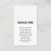 Camera Lens | Monogram Visitekaartje (Achterkant)