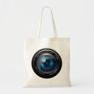 Camera Lens Tote Bag