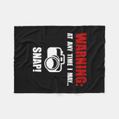 Camera magnetisch fleece deken (Voorkant (Horizontaal))