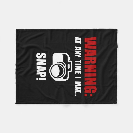 Camera magnetisch fleece deken (Voorkant (Horizontaal))