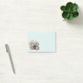 Camera met bloemen Retro Pastel Afbeelding Post-it® Notes (Kantoor)
