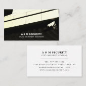 Camera met CCTV-montage, beveiligingscamera Visitekaartje (Voorkant / Achterkant)