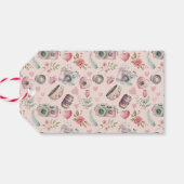  camera met foto cadeaulabel (Achterkant Horizontaal)