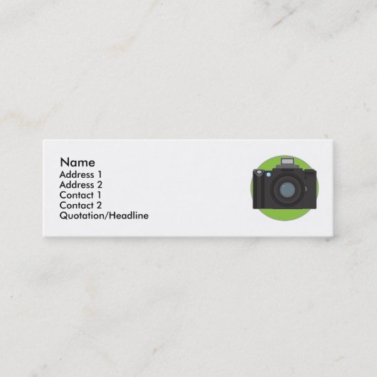 Camera Mini Visitekaartje (Voorkant)