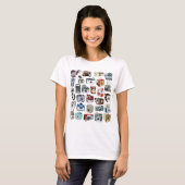 camera-montage t-shirt (Voorkant volledig)