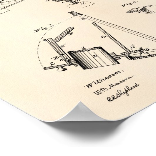 Camera Obscura 1881 Patent Art - Old Peper Poster (Hoek)