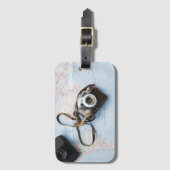 Camera op Map Bagagelabel (Voorkant (verticaal))