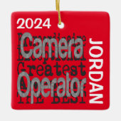Camera Operator Extraordinaire CUSTOM Keramisch Ornament (Voorkant)
