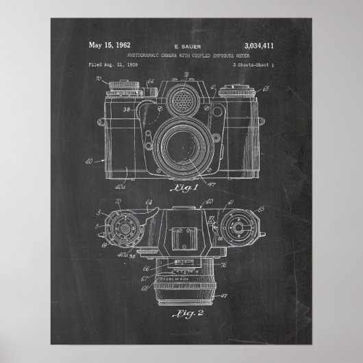 Camera Patent Poster (Voorkant)