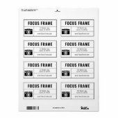 Caméra Photographe Icon Lens Illustration Sticker (Feuille entière)