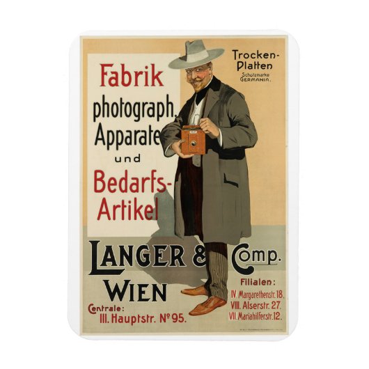 Camera Photography Ad, Wenen, Austria  POS Magneet (Verticaal)