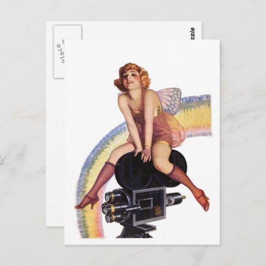 Camera Pose met Bow Briefkaart (Voorkant / Achterkant)