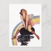 Camera Pose met Bow Briefkaart (Voorkant)