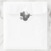 camera ronde sticker (Tas)