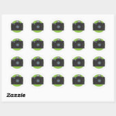 Camera Ronde Sticker (Vel)