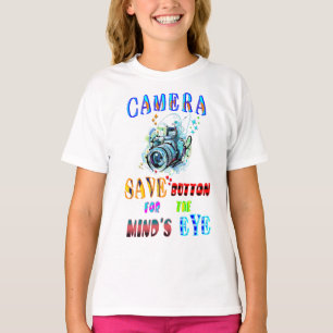 Camera SAVE Button voor het oog van de geest T-shirt