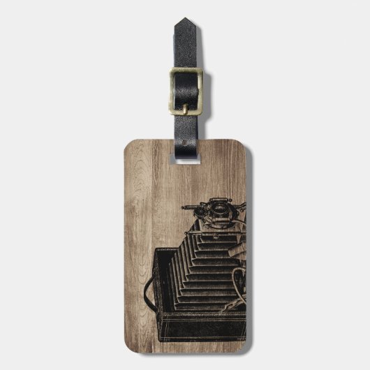  camera Silhouette Bagagelabel (Voorkant verticaal)