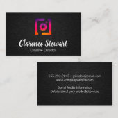 Camera | Sociale media Visitekaartje (Voorkant / Achterkant)