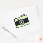 Camera-Sticker Ronde Sticker (Envelop)