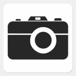 Camera-stickers Vierkante Sticker