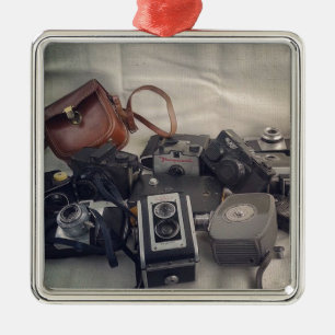  camera stilstand metalen ornament