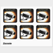 Caméra Surveillance Stickers de sécurité (Feuille)