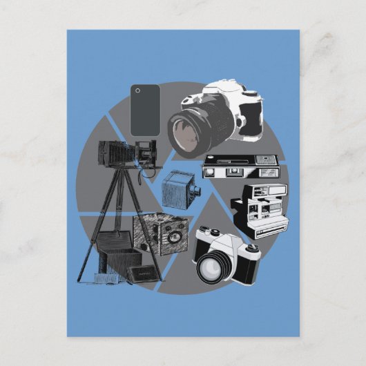 Camera Time Collage Briefkaart (Voorkant)