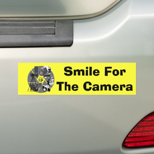 Camera Time Collage Bumpersticker (Op auto)