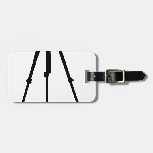 Camera Tripod Bagagelabel (Voorkant horizontaal)