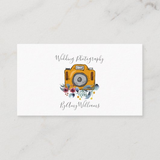 Camera Trouwfotograaf Visitekaartje (Voorkant)