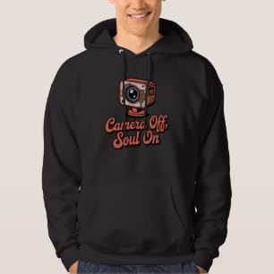 Camera Uit, Ziel Aan   Koffie Remote Werk Humor   Hoodie