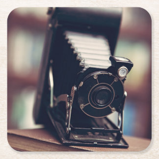  camera vierkante kartonnen onderzetter