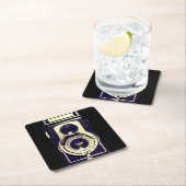  camera vierkante kartonnen onderzetter (Insitu)