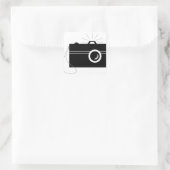 Camera Vierkante Sticker (Tas)