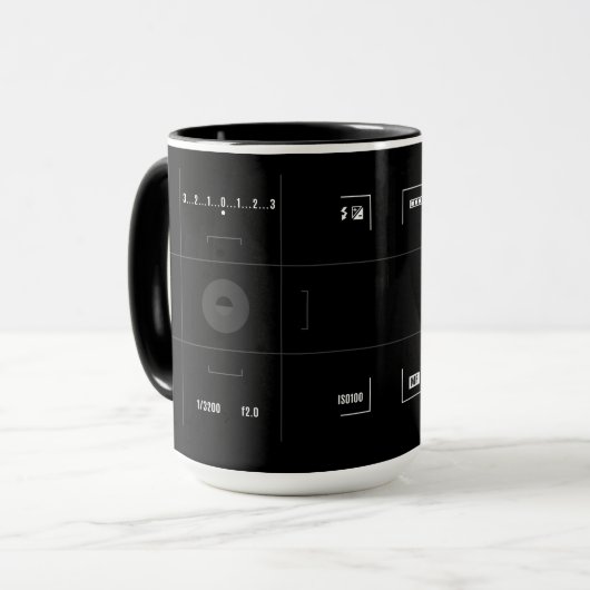 Camera View Finder Café Mug (Devant gauche)