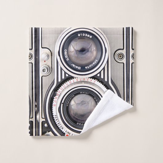 caméra vintage (Gant de toilette)