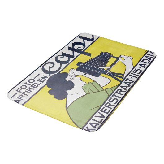 Camera Vrouw, Fotograaf, Van Caspel Badmat (Gekanteld)