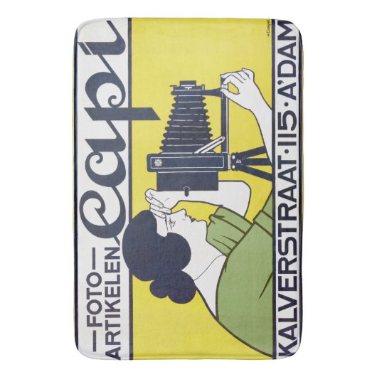 Camera Vrouw, Fotograaf, Van Caspel Badmat (Voorkant Verticaal)