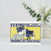 Camera Vrouw, Fotograaf, Van Caspel Briefkaart (Staand voorkant)