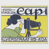 Camera Vrouw, Fotograaf, Van Caspel Cadeaupapier (Vlak)