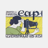 Camera Vrouw, Fotograaf, Van Caspel Fleece Deken (Voorkant (Horizontaal))