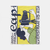 Camera Vrouw, Fotograaf, Van Caspel Fleece Deken (Voorkant)