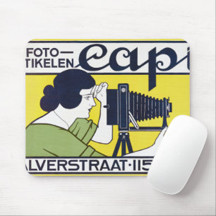 Camera Vrouw, Fotograaf, Van Caspel Muismat