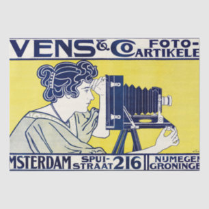 Camera Vrouw, Fotograaf, Van Caspel Tissuepapier