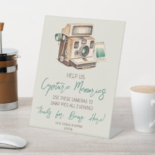  Camera Wegwerp Camera Gebruiksaanwijzing Reclamebord Met Voetstuk