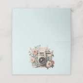 Camera with Flowers Retro Pastel (Buitenkant ongevouwen)